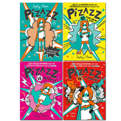 Pizazz series Volume 1 - 4 Collection 4 Books Set by Sophy Henn superhero Pack - The Book Bundle