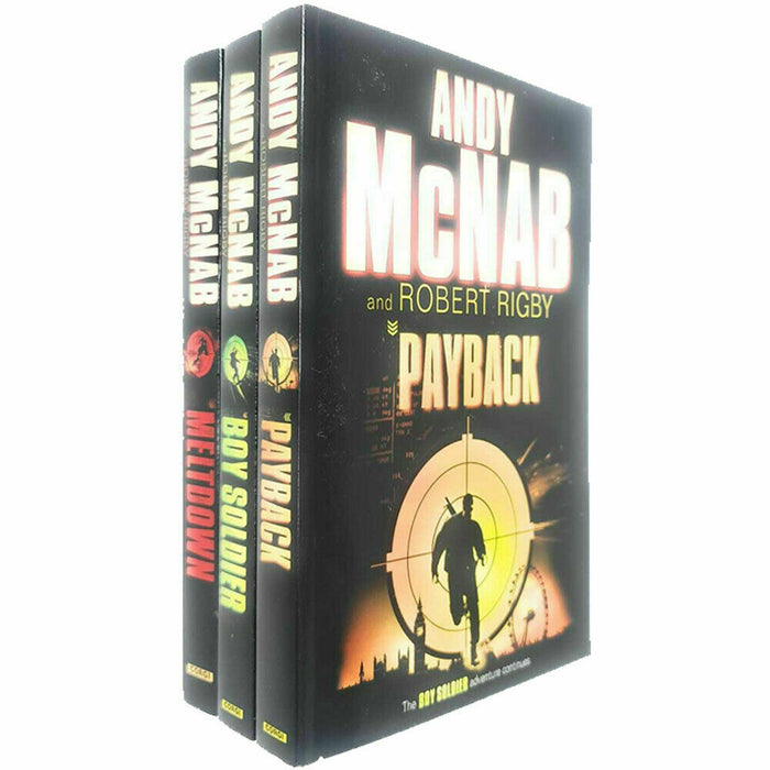 Andy McNab Boy Soldier 3 Books Collection Set Payback, Meltdown - The Book Bundle