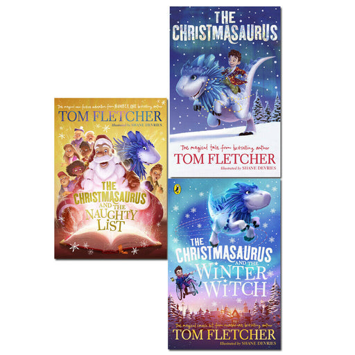 Tom Fletcher Christmasaurus 3 Books Collection Set Winter Witch, Naughty List - The Book Bundle