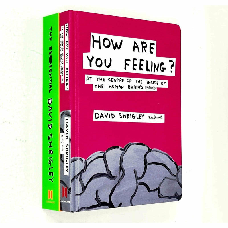 David Shrigley 2 Books Collection Set How are You Feeling, The Essential - The Book Bundle