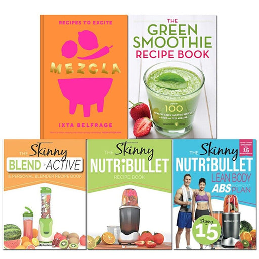 Mezcla,Skinny Blend Active,Green Smoothie,Skinny NUTRiBULLET Lean Body 5 Books Set - The Book Bundle