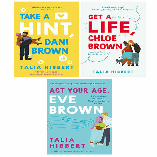 Talia Hibbert 3 Books Collection Set Get A Life, Chloe Brown, Take a Hint, Dani - The Book Bundle