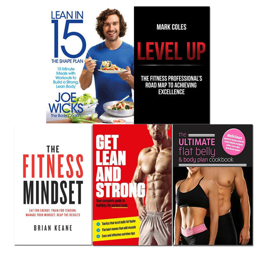 Lean in 15 - The Shape Plan, Level Up, The Fitness Mindset, Get Lean And Strong, The Ultimate Flat Belly & Body Plan Cookbook 5 Books Set - The Book Bundle