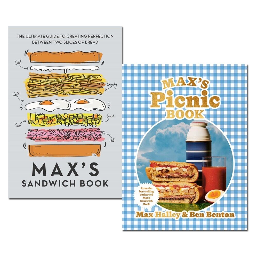 Max Halley Collection 2 Books Set (Max's Sandwich Book, Max's Max Halley Collection 2 Books Set (Max's Sandwich Book, Max's