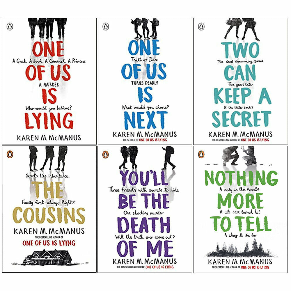 Karen M McManus Collection 6 Books Set One Of Us Is Lying, Nothing