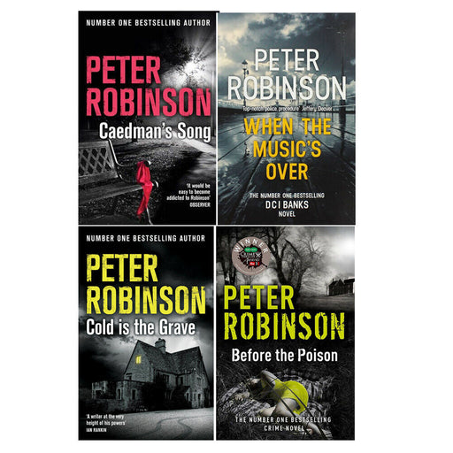 Peter Robinson 4 Books Collection Set Caedmans Song, When the Music's Over - The Book Bundle