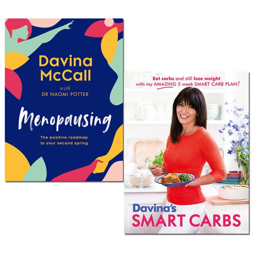 Davina McCall Collection 2 Books Set Menopausing, Davina's Smart Carbs - The Book Bundle