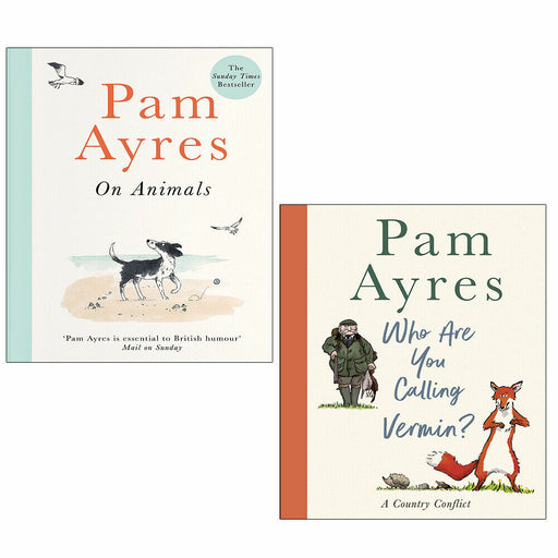 Pam Ayres Collection 2 Books Set Who Are You Calling Vermin,on Animals Hardcover - The Book Bundle