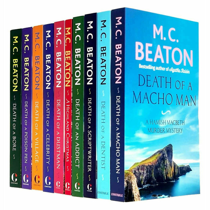 Hamish Macbeth Series M C Beaton 10 Books Collection Set Death of a Macho Man - The Book Bundle