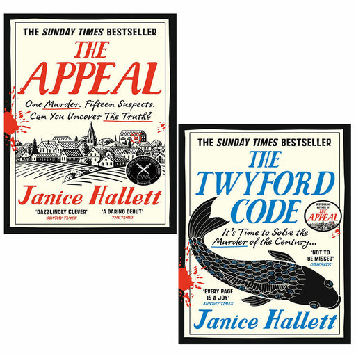 Janice Hallett Collection 2 Books Set (Twyford Code, Appeal Blood Dagger) - The Book Bundle