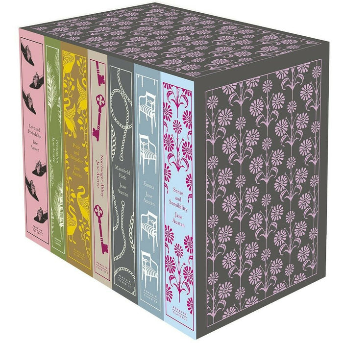 The Complete Works Classics Series 7 Books Boxed Set by Jane Austen (Emma, Love and Freindship, Mansfield Park, Northanger Abbey) - The Book Bundle