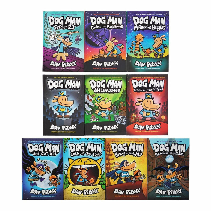 Dog Man : The Supa Buddies Mega Collection 1 - 10 Books Box Set by Dav Pilkey - The Book Bundle