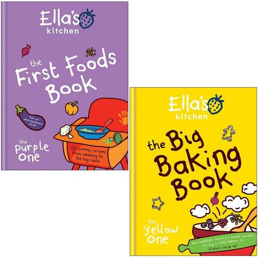 Ella's Kitchen 2 Books Collection Set (First Foods Book, Big Baking Book) - The Book Bundle