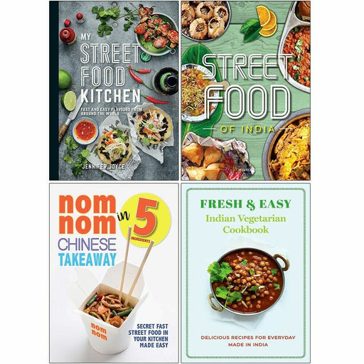 My Street Food Kitchen, STREET FOOD, Nom Nom Chinese, Fresh & Easy 4 Books Set - The Book Bundle