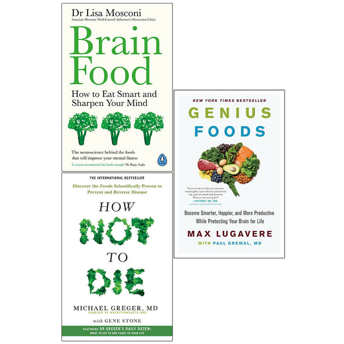 Brain Food, How Not, Genius Foods 3 Books Collection Set - The Book Bundle