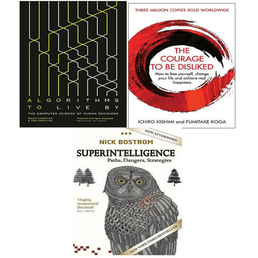 Superintelligence, Algorithms Live, Courage Be Disliked 3 Books Collection Set - The Book Bundle