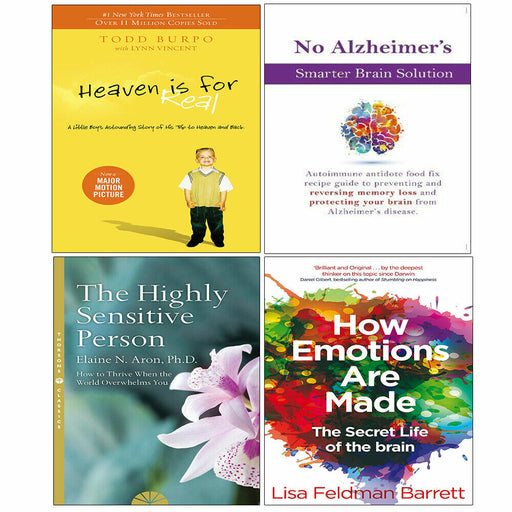 Highly Sensitive Person,How Emotions,No Alzheimer,Heaven Is for Real 4 Books Set - The Book Bundle