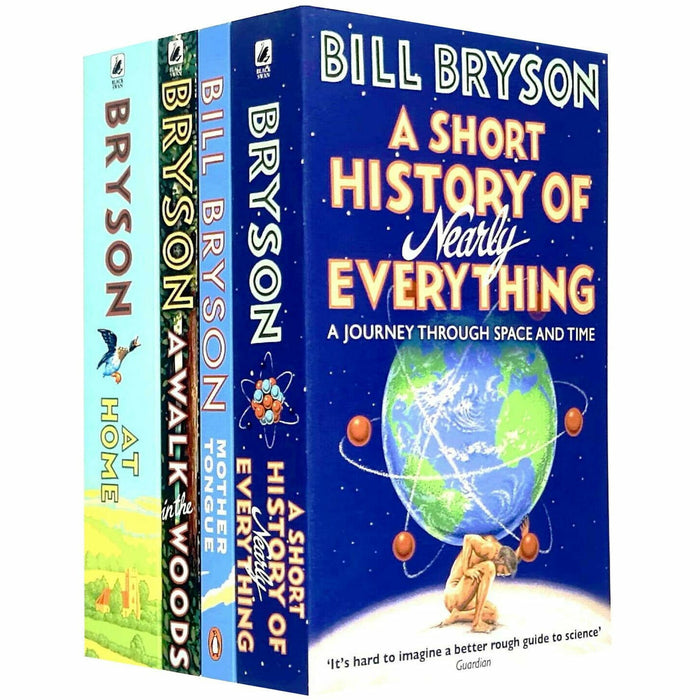 Bill bryson book series 3 : 4 Books Collection Set Walk In The Woods, At Home - The Book Bundle