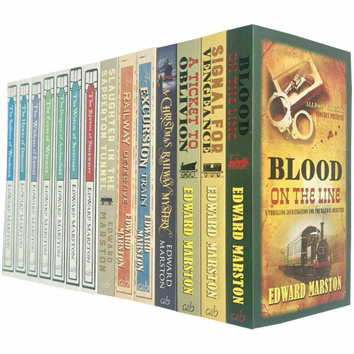 Railway Detective and Domesday Series 14 Books Collection Set By Edward Marston - The Book Bundle