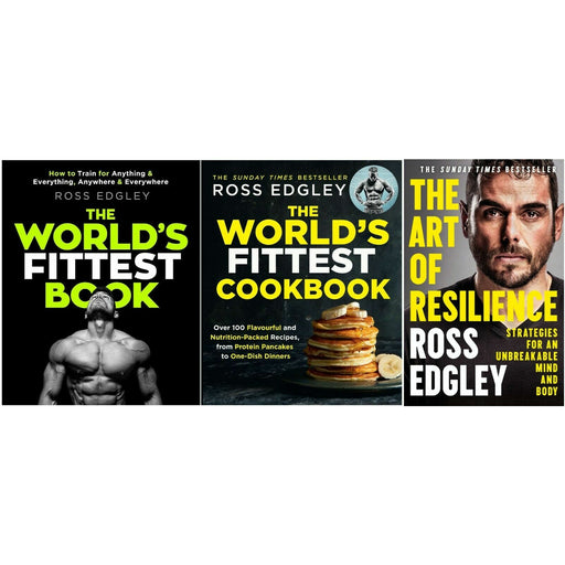 Ross Edgley Collection 3 Books Set World’s Fittest Cookbook, Art of Resilience - The Book Bundle