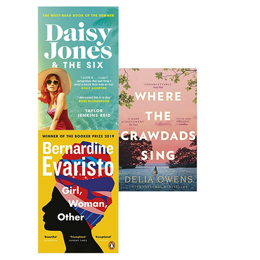 Daisy Jones and The Six, Where the Crawdads Sing, Girl, Woman, Other 3 Books Set - The Book Bundle