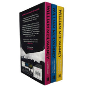 Laidlaw Trilogy book collection by William McIlvanney, three paperback fiction novels in Canongate Books box set, featuring colorful cover art.