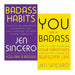 Jen Sincero 2 Books Collection Set You Are a Badass, Badass Habits Paperback NEW - The Book Bundle
