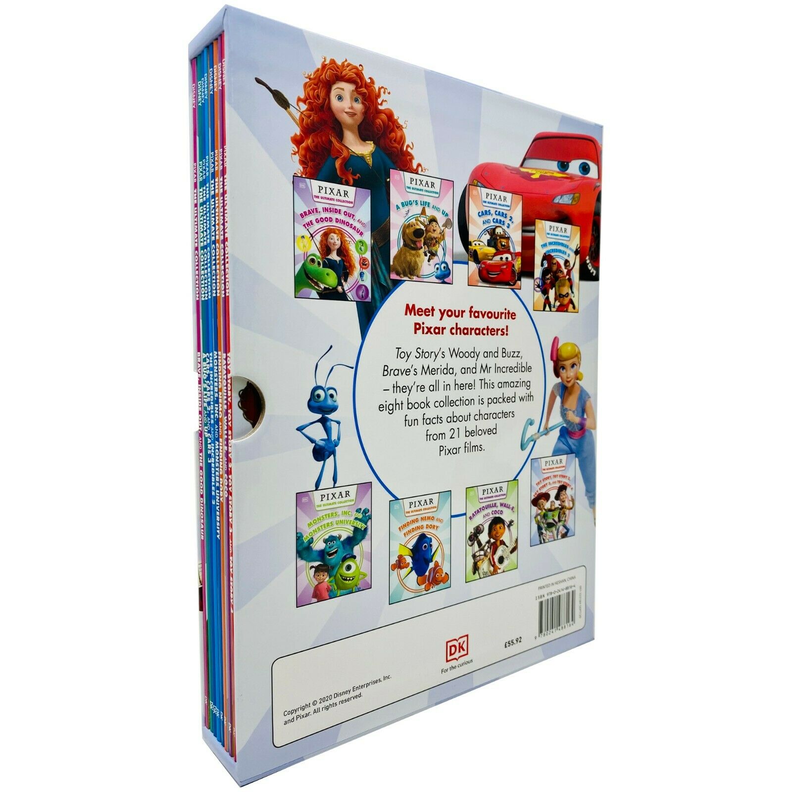 Pixar The Ultimate Collection 8 Books Box Set (Brave, Up, Cars, The In ...