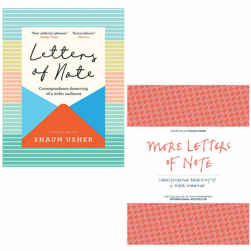 Shaun Usher Collection 2 Books Set More Letters of Note - The Book Bundle
