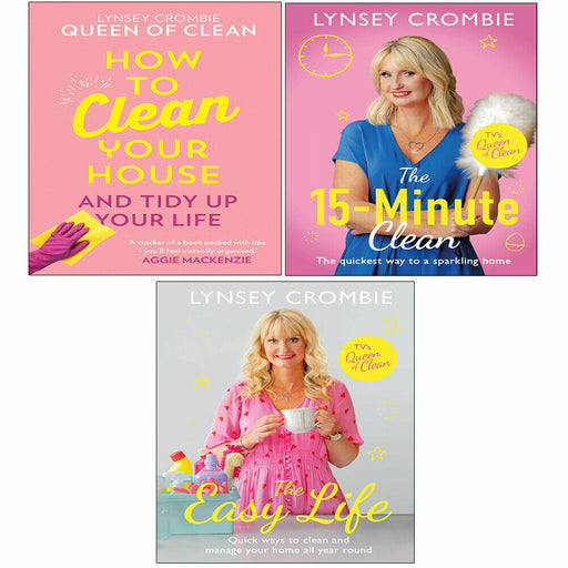 Lynsey Queen of Clean Collection 3 Books Set Easy Life, How To Clean Your House - The Book Bundle