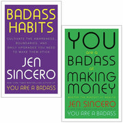 Jen Sincero 2 Books Collection Set Badass Habits, You Are a Badass Paperback NEW - The Book Bundle