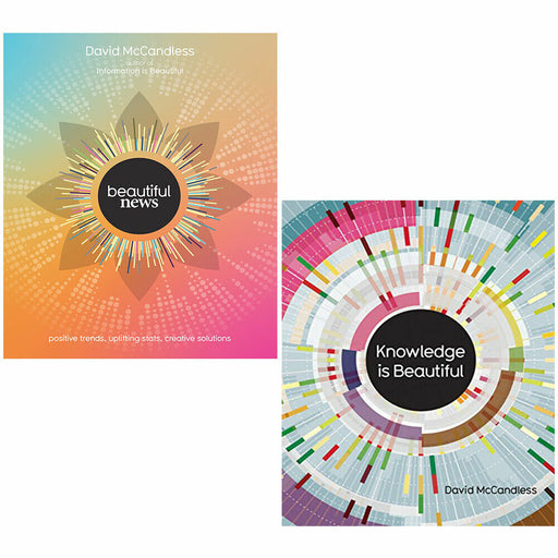 David McCandless Collection 2 Books Set Knowledge is Beautiful News Hardcover - The Book Bundle