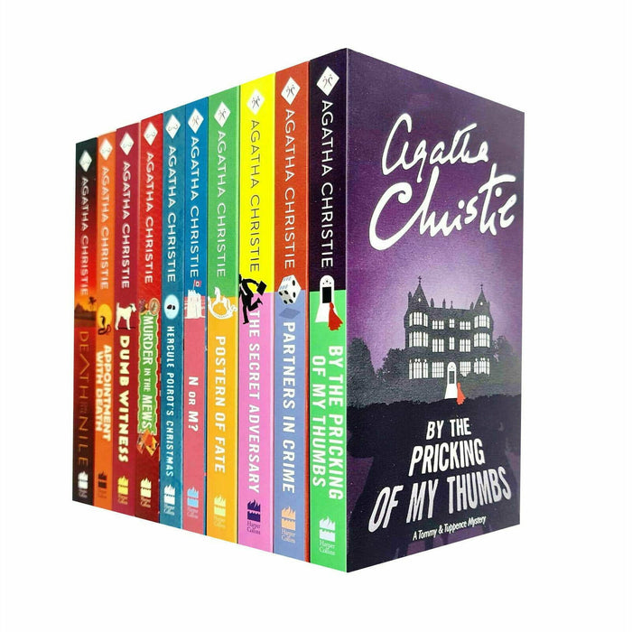 Agatha Christie 10 Books Collection Set Hercule Poirot, Tommy & Tuppence Series - The Book Bundle