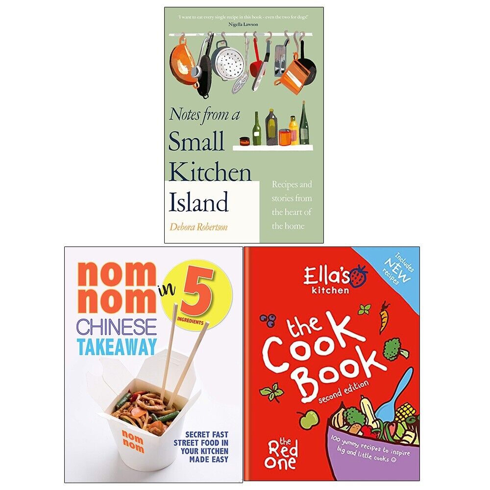 Notes For Kitchen Notes from a Small Kitchen Island, Nom Nom & Ella's Kitchen 3 Books Co ...