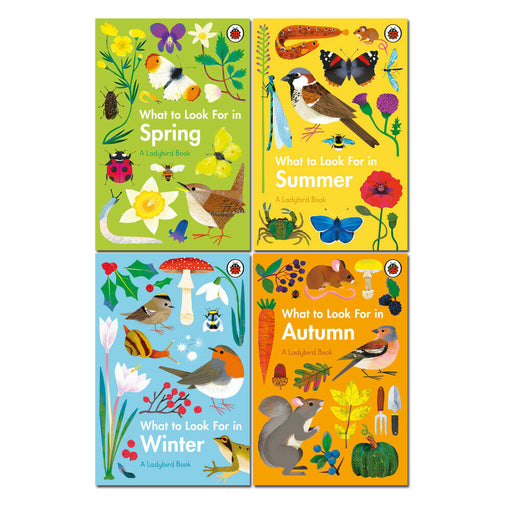 Elizabeth Jenner 4 Books Set Pack What to Look For in Spring A Ladybird Book - The Book Bundle