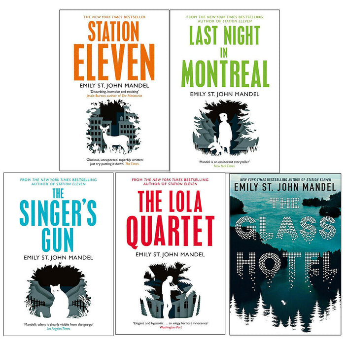 Emily St. John Mandel 5 Books Collection Set Station Eleven, Singers Gun, Glass - The Book Bundle