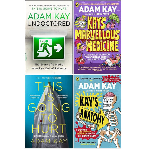 Adam Kay 4 Books Set Undoctored, Marvellous Medicine, This is Going to Hurt - The Book Bundle