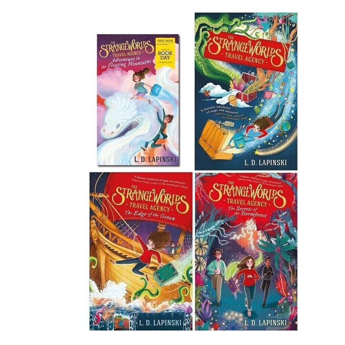 Strangeworlds Travel Agency Series 4 Books set by L.D. Lapinski Secrets, Travel - The Book Bundle