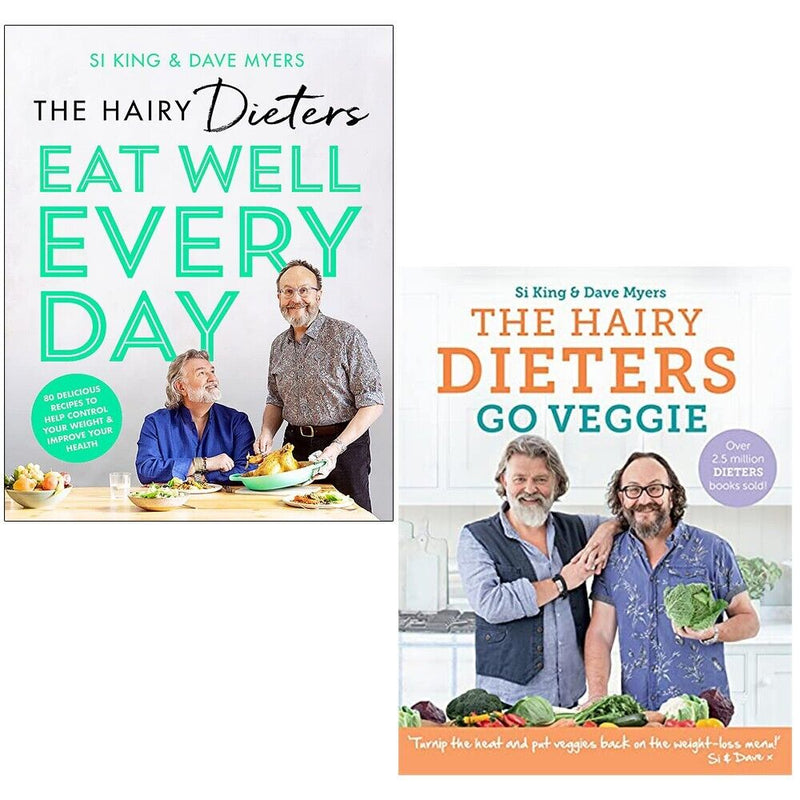 Hairy Dieters Eat Well Every Day, Hairy Dieters Go Veggie 2 Books Collection Set - The Book Bundle