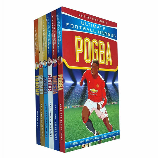 Ultimate Sports Heroes 6 Books Collection Set (Pogba, Aguero, Iniesta, Froome, Neuer, Gerrard) - The Book Bundle