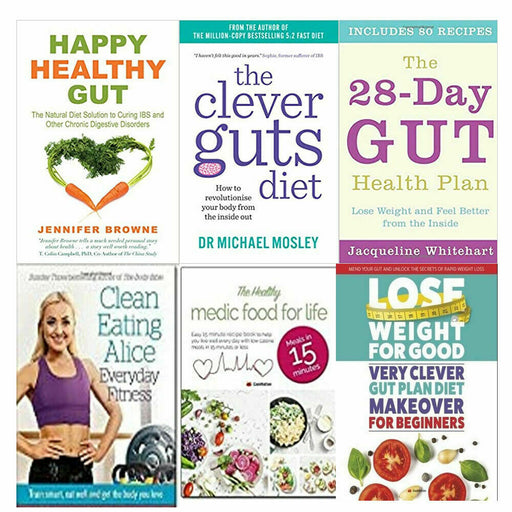 Happy Healthy Gut,The Clever Guts Diet,THE 28-DAY GUT 6 Books Collection Set - The Book Bundle