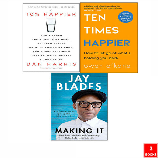 Making It Jay Blades, Ten Times Happier, 10% Happier 3 Books Collection Set - The Book Bundle