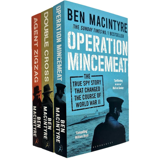 Ben Macintyre 3 Books Collection Set Operation Mincemeat, Double Cross - The Book Bundle