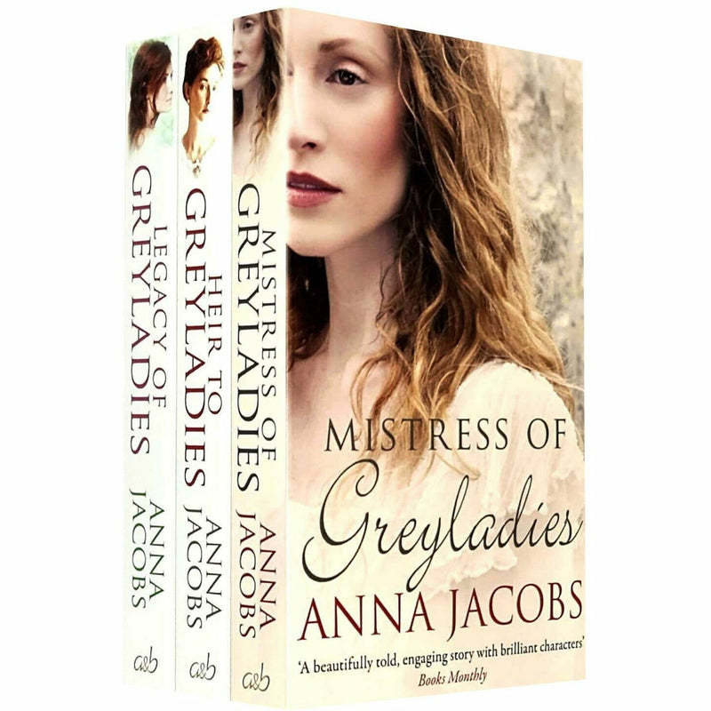 Anna Jacobs Collection Greyladies Series 3 Books Set (Legacy of Greyladies, Mistress of Greyladies, Heir to Greyladies) - The Book Bundle