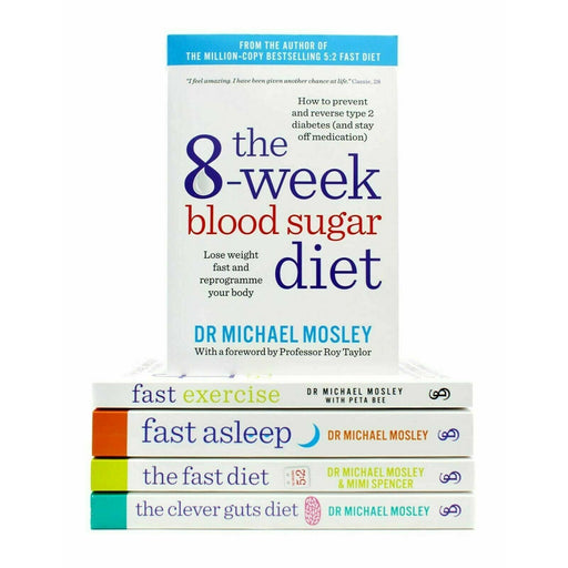Dr Michael Mosley Collection 5 Books Set (The 8-Week Blood Sugar Diet, Fast Asleep) - The Book Bundle