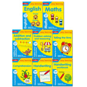 Collins Easy Learning KS1 Ages 5-7 Collection 8 Books Set Pack English, Maths - The Book Bundle
