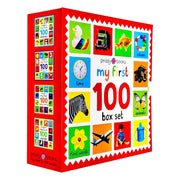 My First 100 Box Set 4 Books Collection (First 100 Words, Numbers Colors Shapes, First 100 Animals & First 100 things that Go) - The Book Bundle