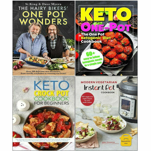 Wonders, Keto One Pot, Keto Crock Pot, Modern Vegetarian 4 Books Set: - The Book Bundle