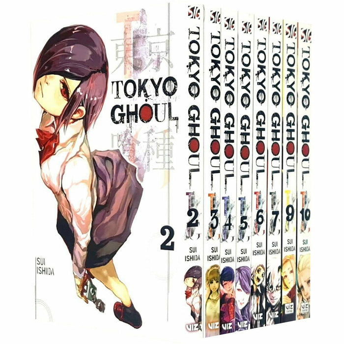 Tokyo Ghoul Series 8 Books Collection Set Volume 2, 3, 4, 5, 6, 7, 9, 10 Pack - The Book Bundle