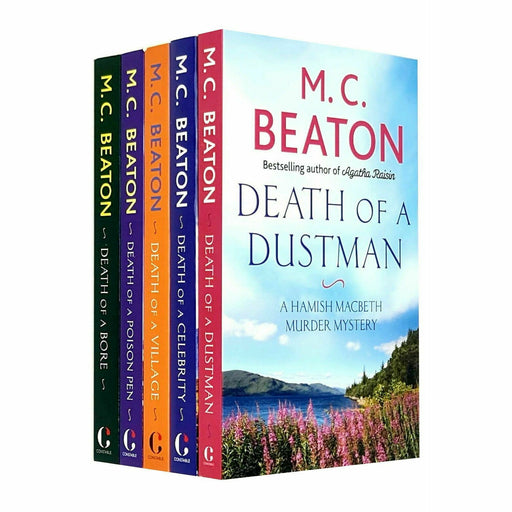 Hamish Macbeth Series 5 Books Collection Set by M C Beaton Death of Dustman - The Book Bundle